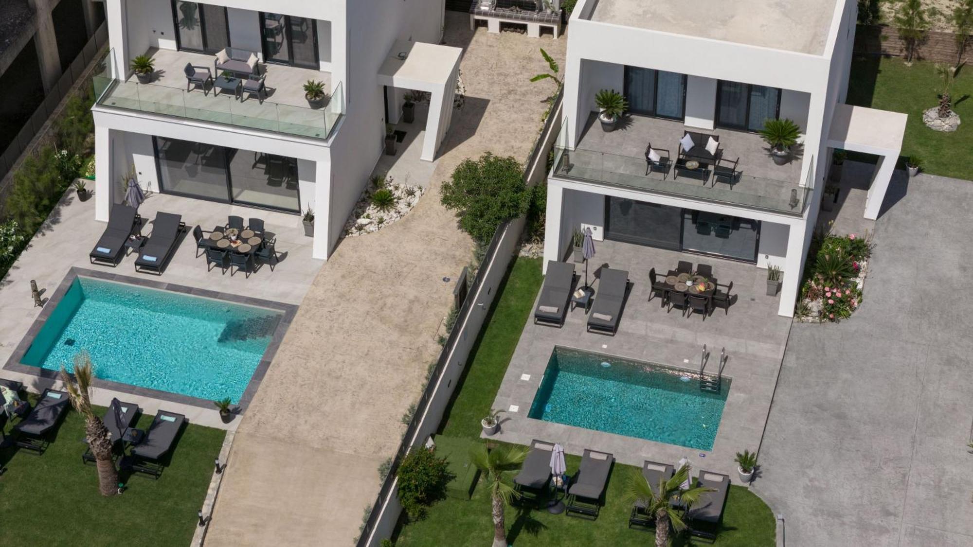 Sunwhite Villas - Private Pool & Cozy Atmosphere, By Zantewize 拉加纳斯 外观 照片