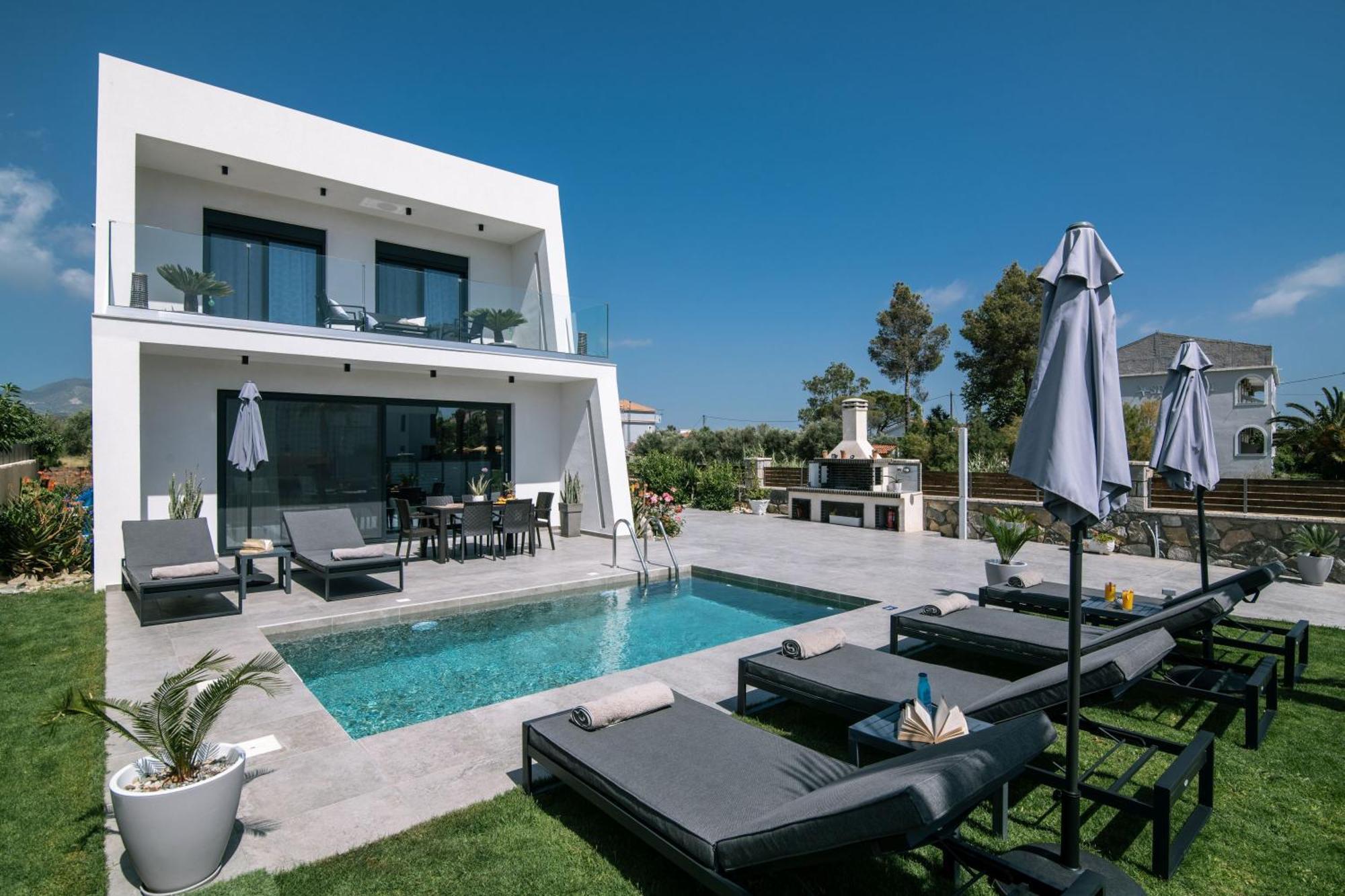 Sunwhite Villas - Private Pool & Cozy Atmosphere, By Zantewize 拉加纳斯 外观 照片