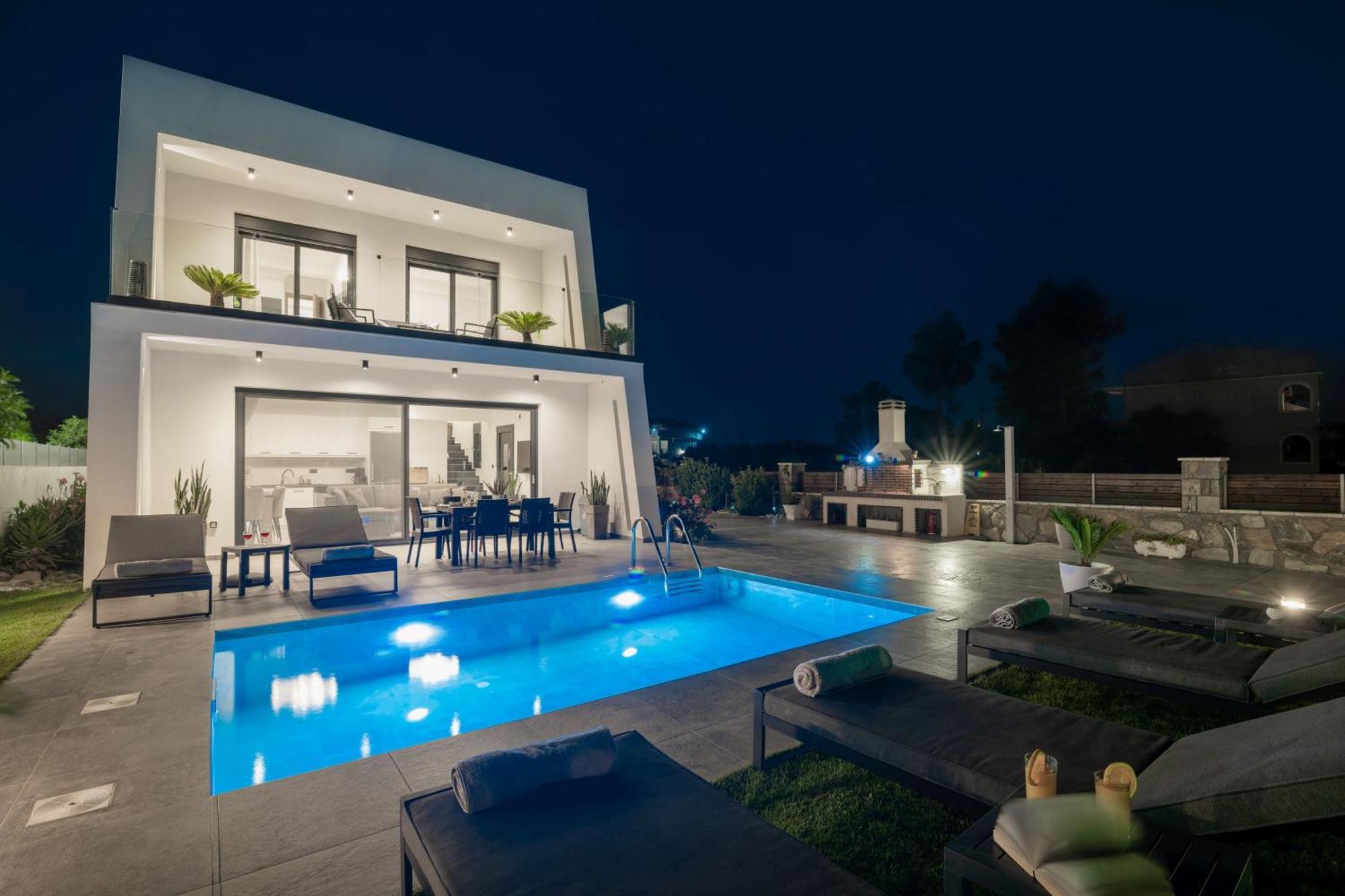 Sunwhite Villas - Private Pool & Cozy Atmosphere, By Zantewize 拉加纳斯 外观 照片